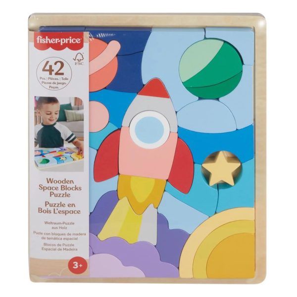 FISHER-PRICE WOODEN SPACE BLOCK PUZZLE Online