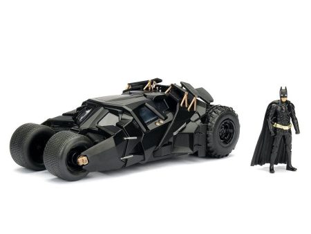 THE DARK KNIGHT (2008) - BATMAN & TUMBLER BATMOBILE (BLACK CAMO) 1 24TH SCALE FIGURE & DIE-CAST VEHICLE REPLICA SET Online