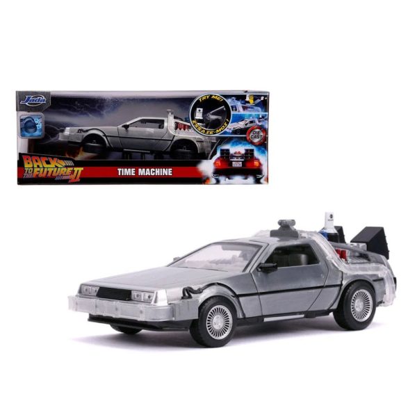 BACK TO THE FUTURE 2 DELOREAN TIME MACHINE W LIGHTS HOLLYWOOD RIDES 1 24TH SCALE DIE-CAST VEHICLE REPLICA Supply