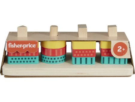 FIHSER-PRICE WOODEN SHAPE STACKER Online