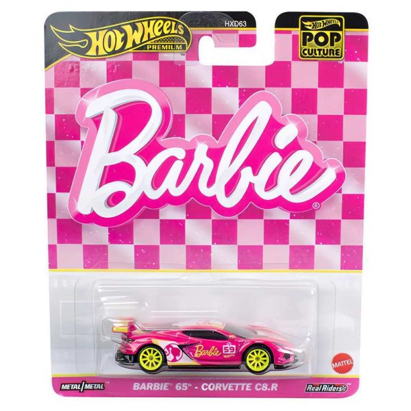 HOT WHEEL POP CULTURE - BARBIE 65TH CORVETTE C8.R For Cheap