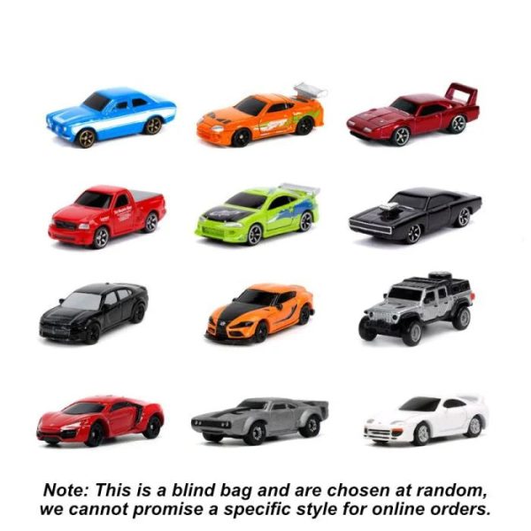 FAST AND FURIOUS NANO HOLLYWOOD RIDES DIE-CAST MYSTERY VEHICLE BLIND BAG For Cheap