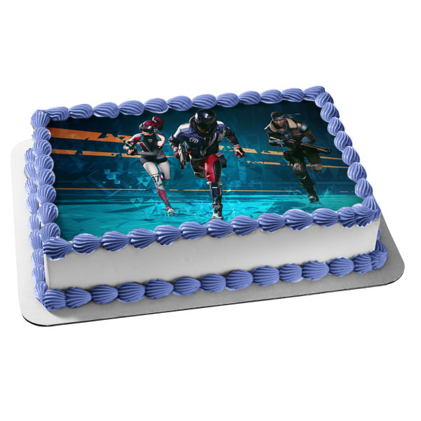 Ubisoft Hyper Scape Multiplayer Battle Royale Shooter Video Game Edible Cake Topper Image ABPID53347 Online now