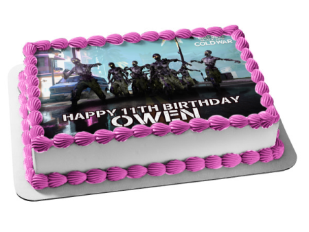 Call of Duty Black Ops Cold War Zombies Shooter Video Game Edible Cake Topper Image ABPID53375 Discount