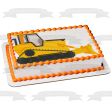 Bulldozer Heavy Machinery Construction Equipment Edible Cake Topper Image ABPID53327 Online now