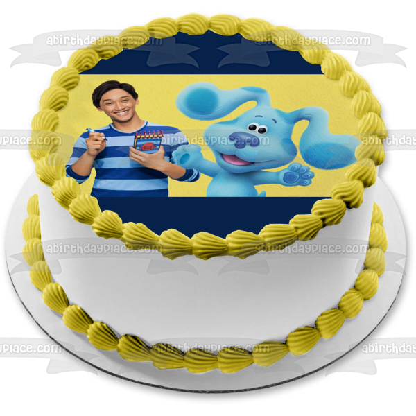 Blue s Clues & You! Blue Josh Edible Cake Topper Image ABPID52505 Fashion