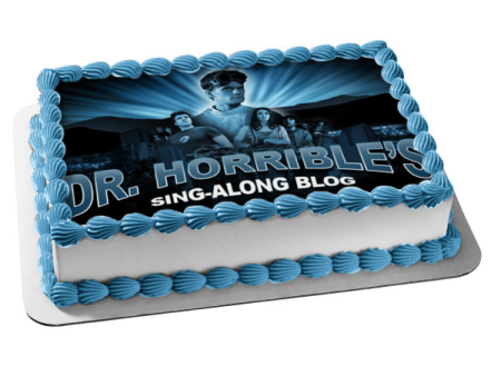 Dr. Horrible s Sing-Along Blog Musical Comedy Movie Poster Captain Hammer Edible Cake Topper Image ABPID53272 Cheap