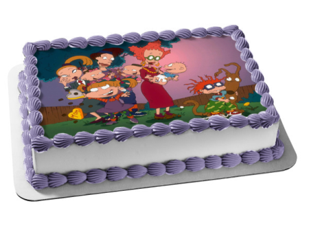 Nickelodeon Rugrats Animated Cartoon Tommy Chuckie Angelica Phil Lil Edible Cake Topper Image ABPID53328 Online Hot Sale