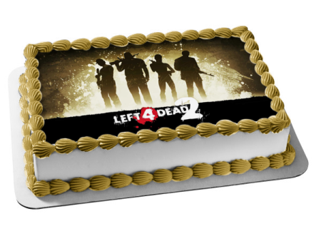 Left 4 Dead 2 Character Silhouettes Edible Cake Topper Image ABPID53464 Online Sale