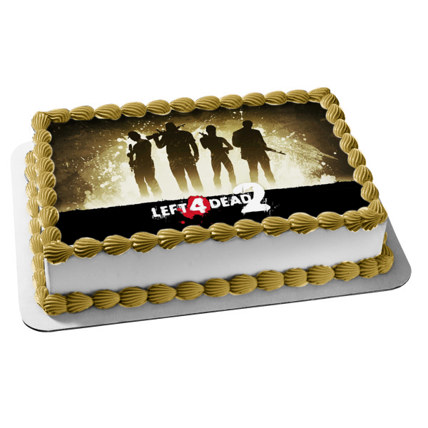 Left 4 Dead 2 Character Silhouettes Edible Cake Topper Image ABPID53464 Online Sale