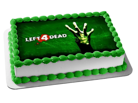 Left 4 Dead Logo Edible Cake Topper Image ABPID53465 Online