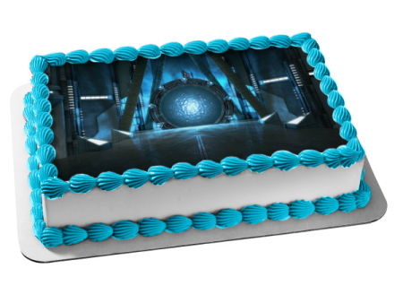 Stargate Atlantis Wormhole SciFi Series TV Show Edible Cake Topper Image ABPID53445 Supply