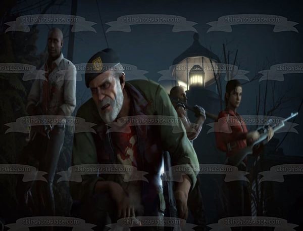 Left 4 Dead 2 Bill Coach Ellis Francis Edible Cake Topper Image ABPID53462 Online Sale