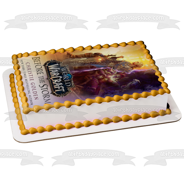 Before the Storm (World of Warcraft): A Novel Book Cover Edible Cake Topper Image ABPID53397 For Sale