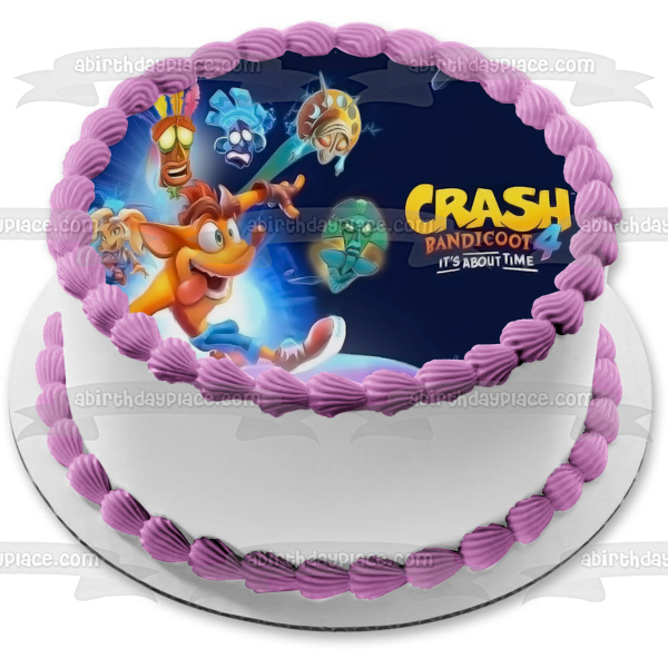 Crash Bandicoot 4: It s About Time Video Game Cover Coco Bandicoot Edible Cake Topper Image ABPID53263 Cheap