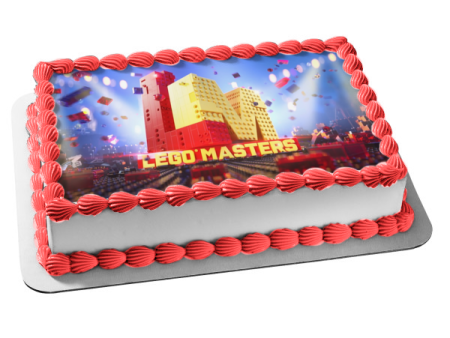 LEGO Masters Edible Cake Topper Image ABPID52499 Discount