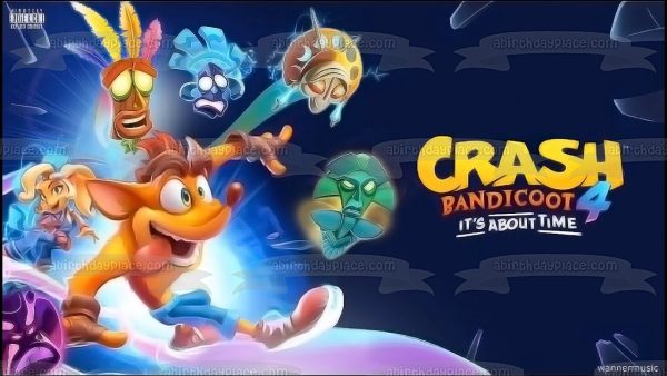 Crash Bandicoot 4: It s About Time Video Game Cover Coco Bandicoot Edible Cake Topper Image ABPID53263 Cheap