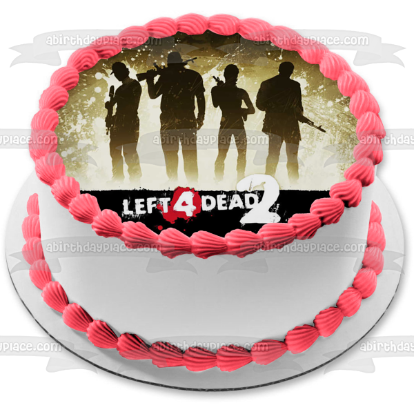 Left 4 Dead 2 Character Silhouettes Edible Cake Topper Image ABPID53464 Online Sale