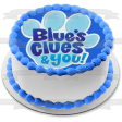 Blue s Clues & You! Blue s Pawprint Edible Cake Topper Image ABPID52502 Online