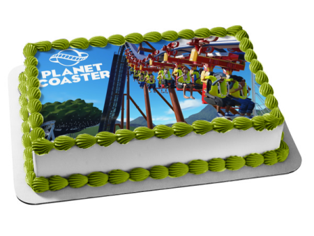 Planet Coaster Roller Coaster Building Theme Park Game Edible Cake Topper Image ABPID53360 Discount