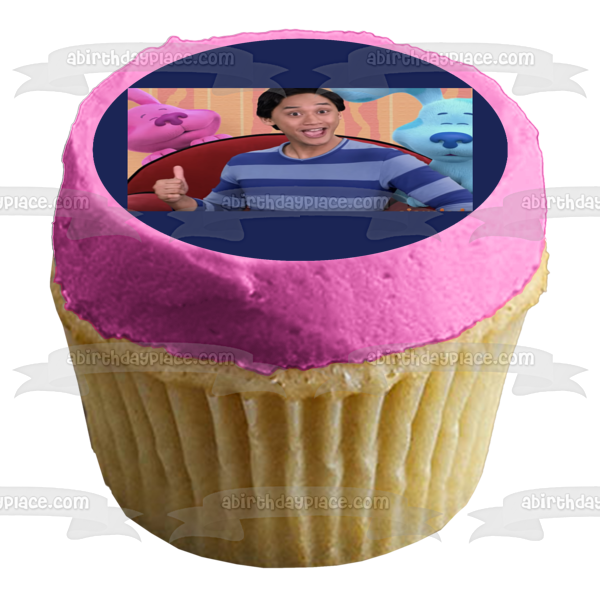 Blue s Clues & You! Josh Blue Magenta Edible Cake Topper Image ABPID52504 Cheap