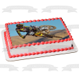 Dirt Bike Yahama Motocross Rider Edible Cake Topper Image ABPID49565 on Sale