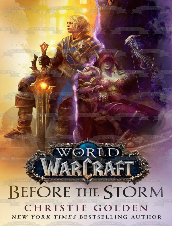 Before the Storm (World of Warcraft): A Novel Book Cover Edible Cake Topper Image ABPID53397 For Sale