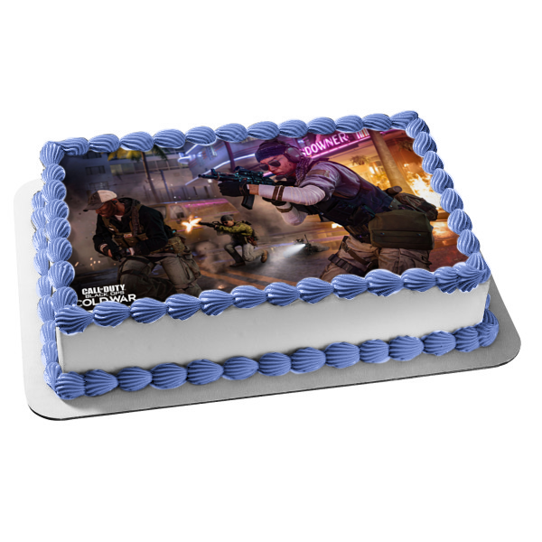 Call of Duty Black Ops Cold War Miami Alex Mason Edible Cake Topper Image ABPID53404 Supply