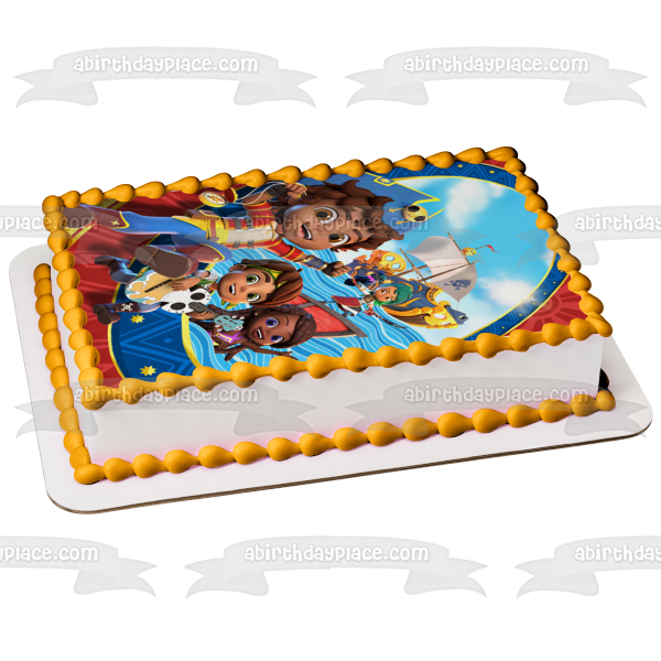 Santiago of the Seas Nick Jr Latino Caribbean Santiago Montes Thomas Lorelai Bonnie Bones Edible Cake Topper Image ABPID53338 Online now