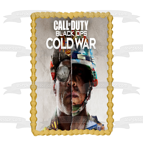 Call of Duty Black Ops Cold War Shooter Video Game Edible Cake Topper Image ABPID53372 Discount