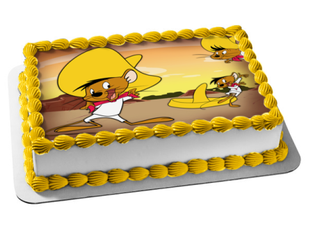 Speedy Gonzales Cartoon Character Animated TV Show Warner Brothers Looney Tunes Edible Cake Topper Image ABPID53451 For Sale