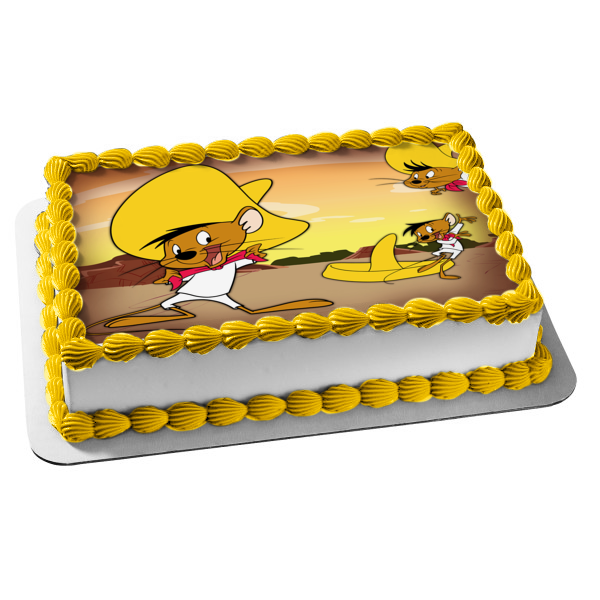 Speedy Gonzales Cartoon Character Animated TV Show Warner Brothers Looney Tunes Edible Cake Topper Image ABPID53451 For Sale