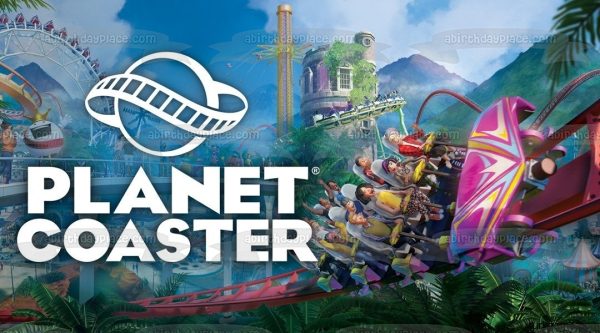 Planet Coaster Roller Coaster Building Theme Park Game Edible Cake Topper Image ABPID53361 For Discount