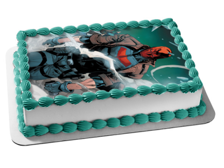 Red Hood Jason Todd Batman Robin DC Comic Edible Cake Topper Image ABPID53281 Online Sale