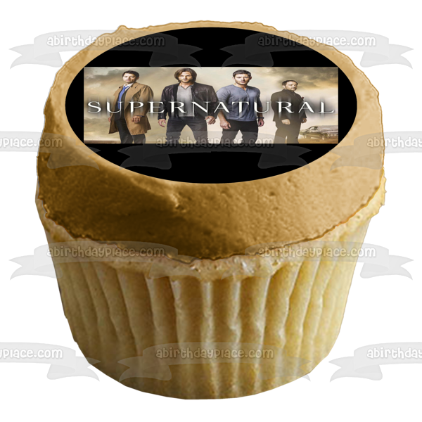 Supernatural Sam Dean Castiel Crowley TV Show Edible Cake Topper Image ABPID53269 For Cheap