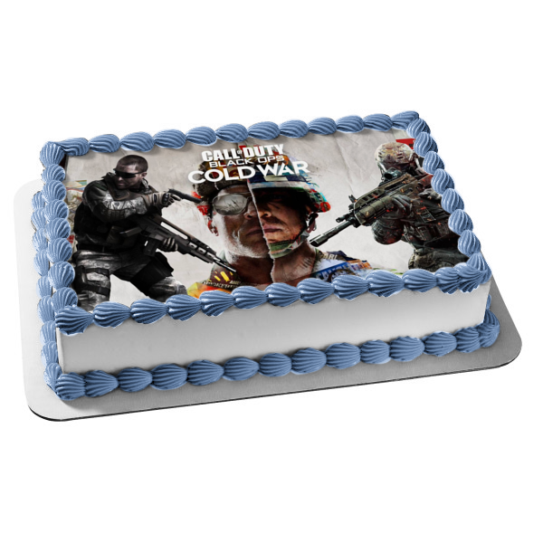 Call of Duty Black Ops Cold War Russel Adler Edible Cake Topper Image ABPID53466 Online Sale