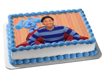 Blue s Clues & You! Josh Blue Edible Cake Topper Image ABPID52503 Fashion