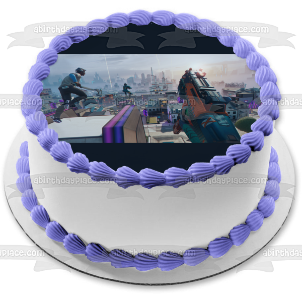 Ubisoft Hyper Scape Multiplayer Battle Royale Shooter Video Game Edible Cake Topper Image ABPID53345 Online now