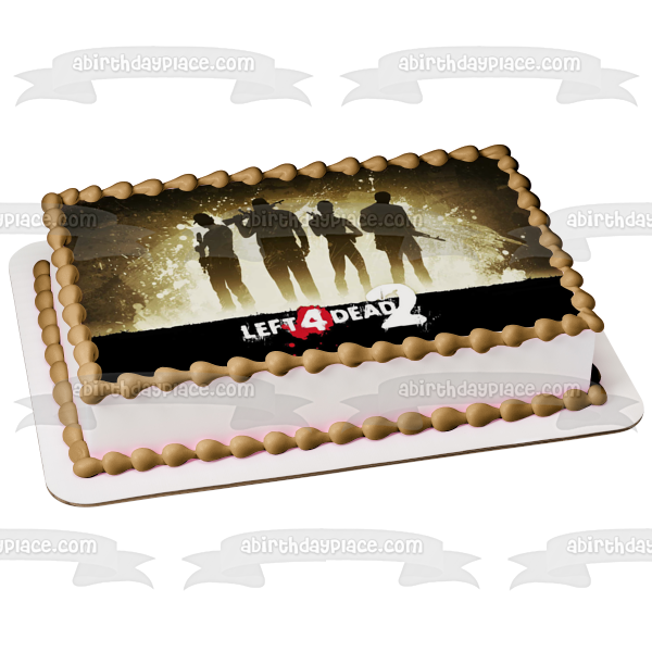 Left 4 Dead 2 Character Silhouettes Edible Cake Topper Image ABPID53464 Online Sale