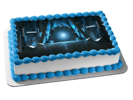 Stargate Atlantis Wormhole Edible Cake Topper Image ABPID53382 Supply