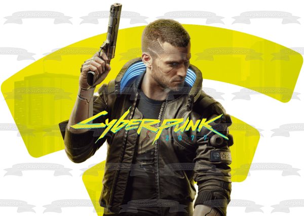 Cyberpunk 2077 Johnny Silverhand Edible Cake Topper Image ABPID53412 Online Hot Sale