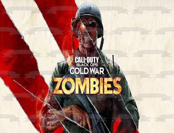 Call of Duty Black Ops Cold War Zombie Soldier Edible Cake Topper Image ABPID53367 For Cheap