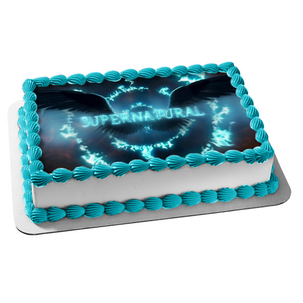 Supernatural Season 15 Logo TV Show Edible Cake Topper Image ABPID53270 Hot on Sale