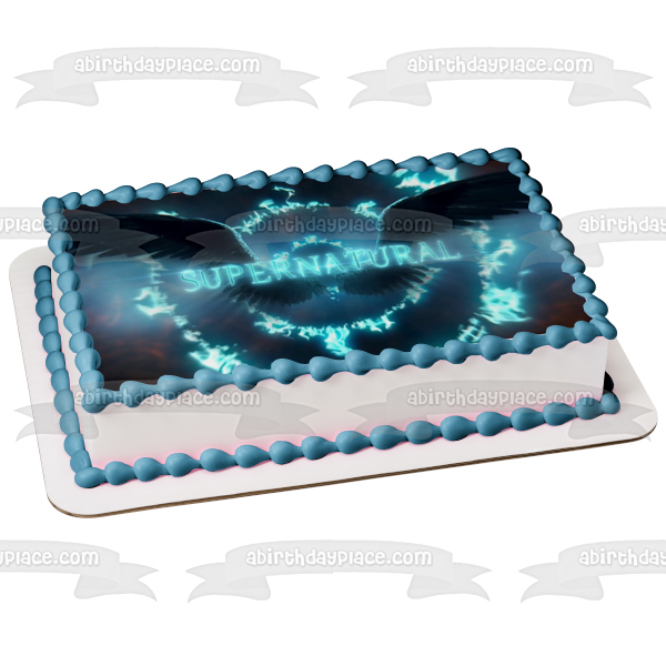 Supernatural Season 15 Logo TV Show Edible Cake Topper Image ABPID53270 Hot on Sale