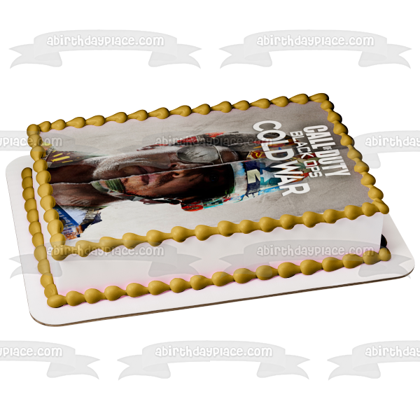 Call of Duty Black Ops Cold War Shooter Video Game Edible Cake Topper Image ABPID53372 Discount