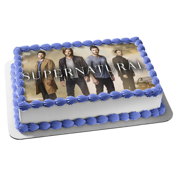 Supernatural Sam Dean Castiel Crowley TV Show Edible Cake Topper Image ABPID53269 For Cheap