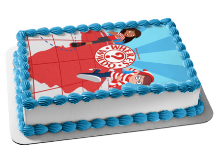 DreamWorks Where s Waldo Animated TV Series Waldo Wenda Edible Cake Topper Image ABPID53320 on Sale