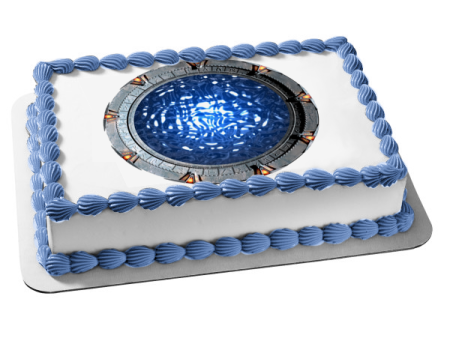 Stargate Sg-1 Sci Fi TV Show Series Wormhole Edible Cake Topper Image ABPID53380 Fashion