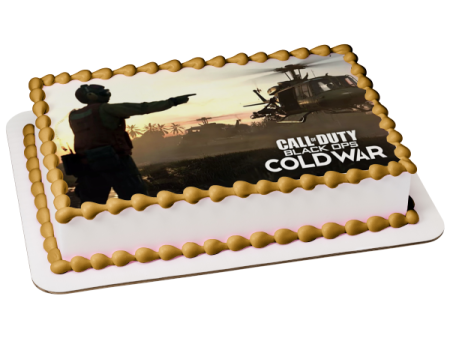 Call of Duty Black Ops Cold War Exfil Edible Cake Topper Image ABPID53406 Fashion