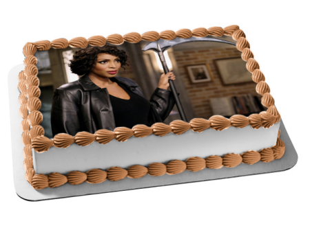 Supernatural Death Billie Scythe TV Show Edible Cake Topper Image ABPID53275 Cheap